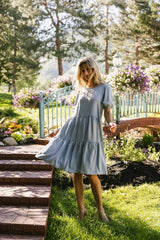 Vinnny Chambray Midi Dress