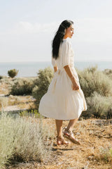 Olivia Faux Smocked Midi Dress