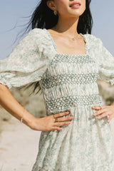 Nadia Smocked Midi Dress