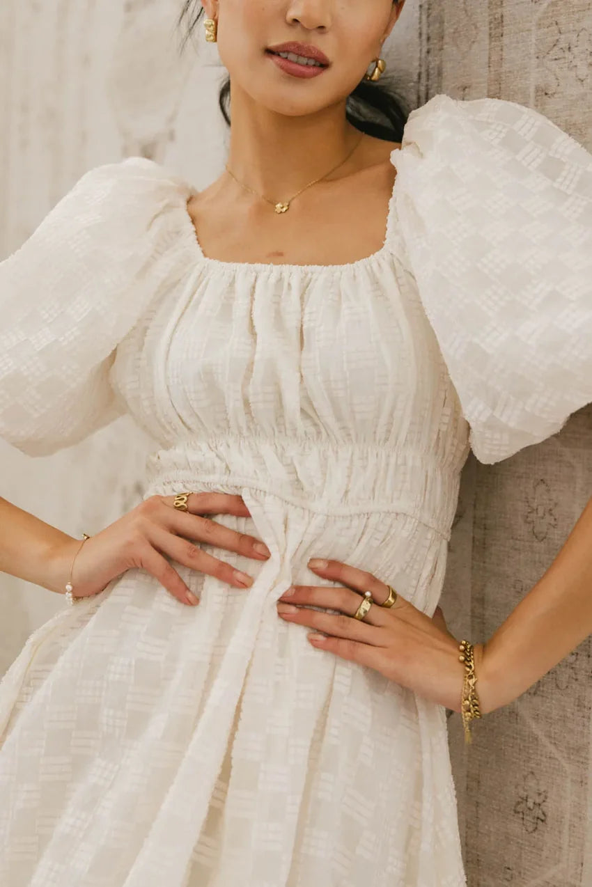 Easton Textured Midi Dress