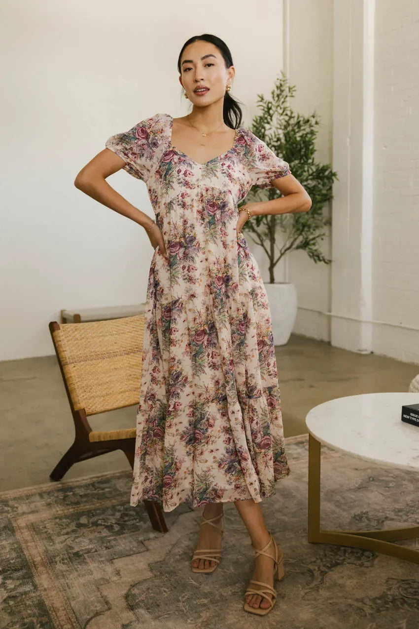 Keiko Floral Midi Dress