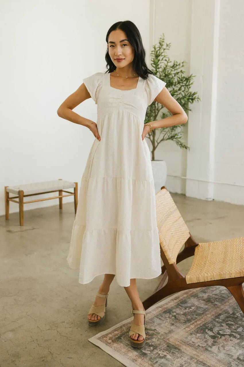 Winifred Textured Midi Dress