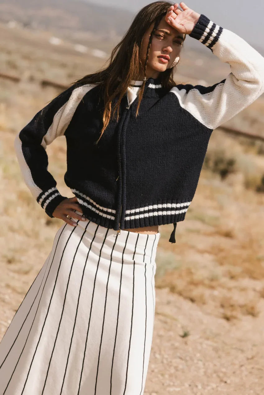 Sebastian Knit Jacket in Navy