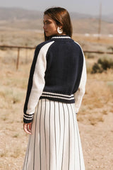 Sebastian Knit Jacket in Navy