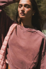 Aarti Sweatshirt in Burgundy