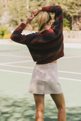 Ozzie Striped Sweater in Red