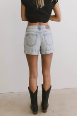 Vinnie Crossover Denim Shorts