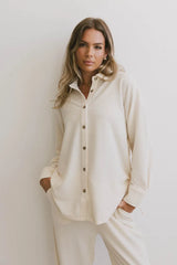 Etta Button Up in Beige
