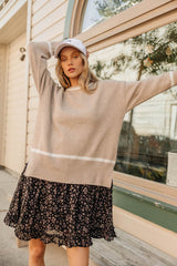 Ashley Knit Sweater in Taupe