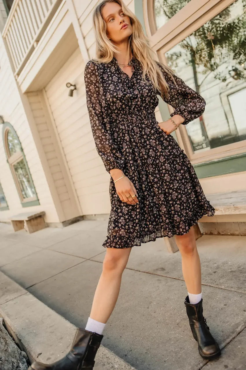 Layne Ruffled Floral Dress