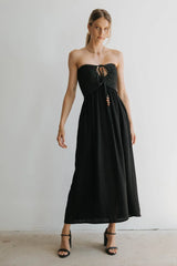 Kyra Crocheted Halter Dress