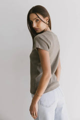 Briony Basic Tee in Olive
