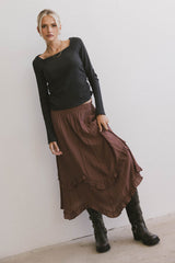 Franky Midi Skirt in Mauve