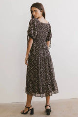 Juna Floral Midi Dress