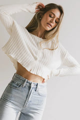 Marin Knit Top in Ivory