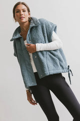 Johanna Sherpa Vest in Blue