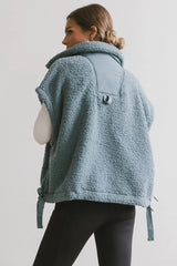 Johanna Sherpa Vest in Blue