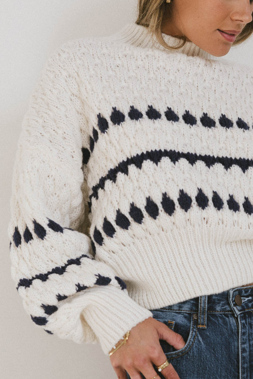 Inara Knit Sweater in Navy