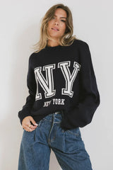 Urban Graphic Knit Sweater - New York