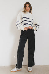 Inara Knit Sweater in Navy