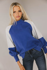 Drew Colorblock Sweatshirt in Blue
