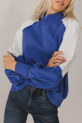 Drew Colorblock Sweatshirt in Blue