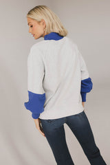 Drew Colorblock Sweatshirt in Blue