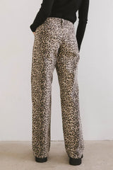 Marshall Straight Leg Jeans in Leopard