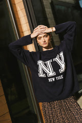 Urban Graphic Knit Sweater - New York