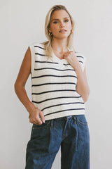 Ashen Sweater Vest in Navy