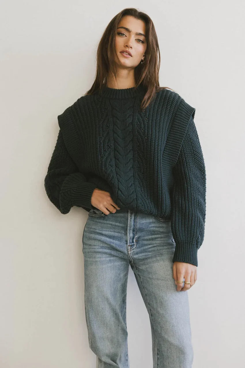 Dream Knit Sweater in Dark Teal