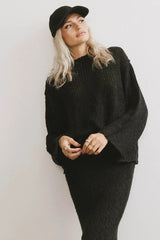 Charlotte Knit Sweater in Black