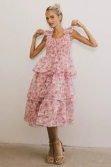 Absedee Floral Midi Dress