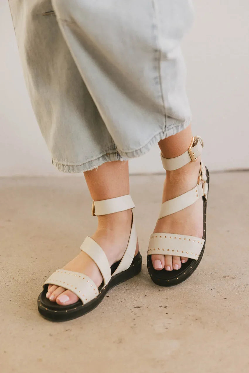 Cameron Sandals in Cream