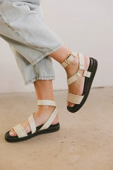 Cameron Sandals in Cream