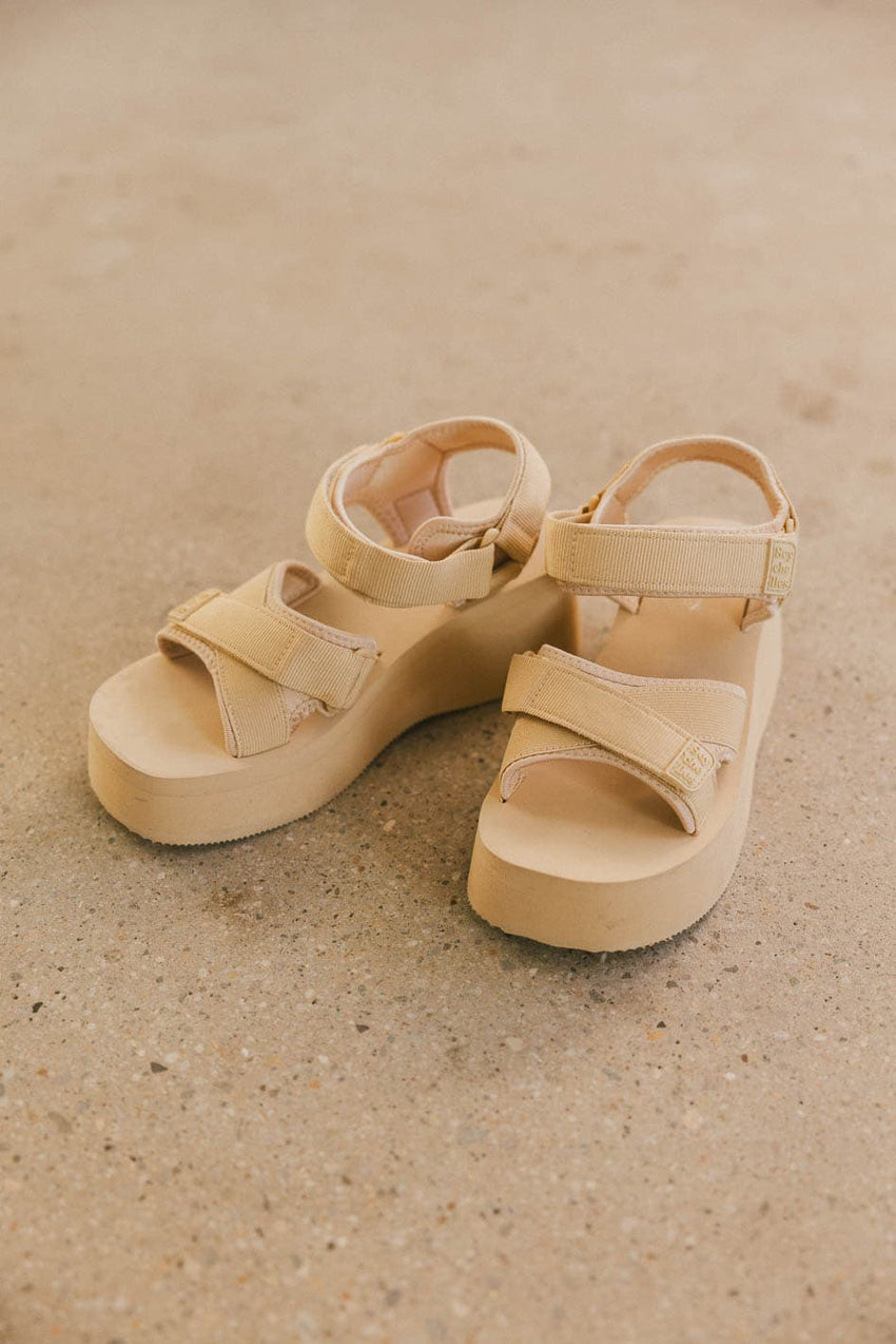Seychelles Serenade Platform Sandals in Tan