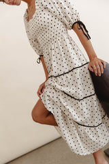 Hunter Smocked Polka Dot Dress