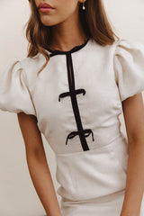 Laura Bow Mini Dress