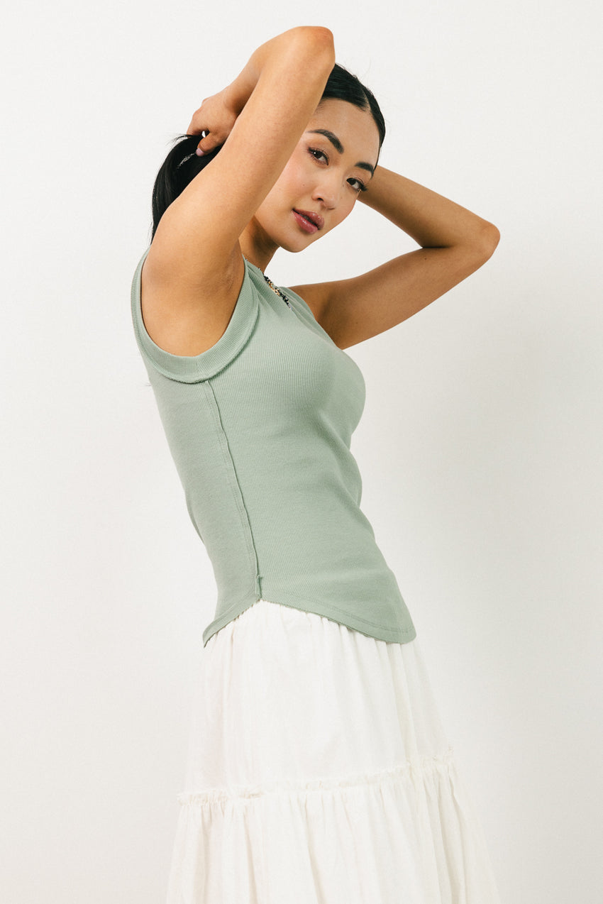 Kimberly Tank Top in Sage