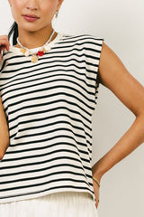 Kaycie Muscle Tee in Black