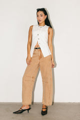 Lisette Barrel Jean in Rust