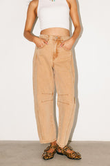 Lisette Barrel Jean in Rust