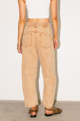 Lisette Barrel Jean in Rust