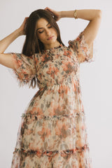 Janette Floral Midi Dress