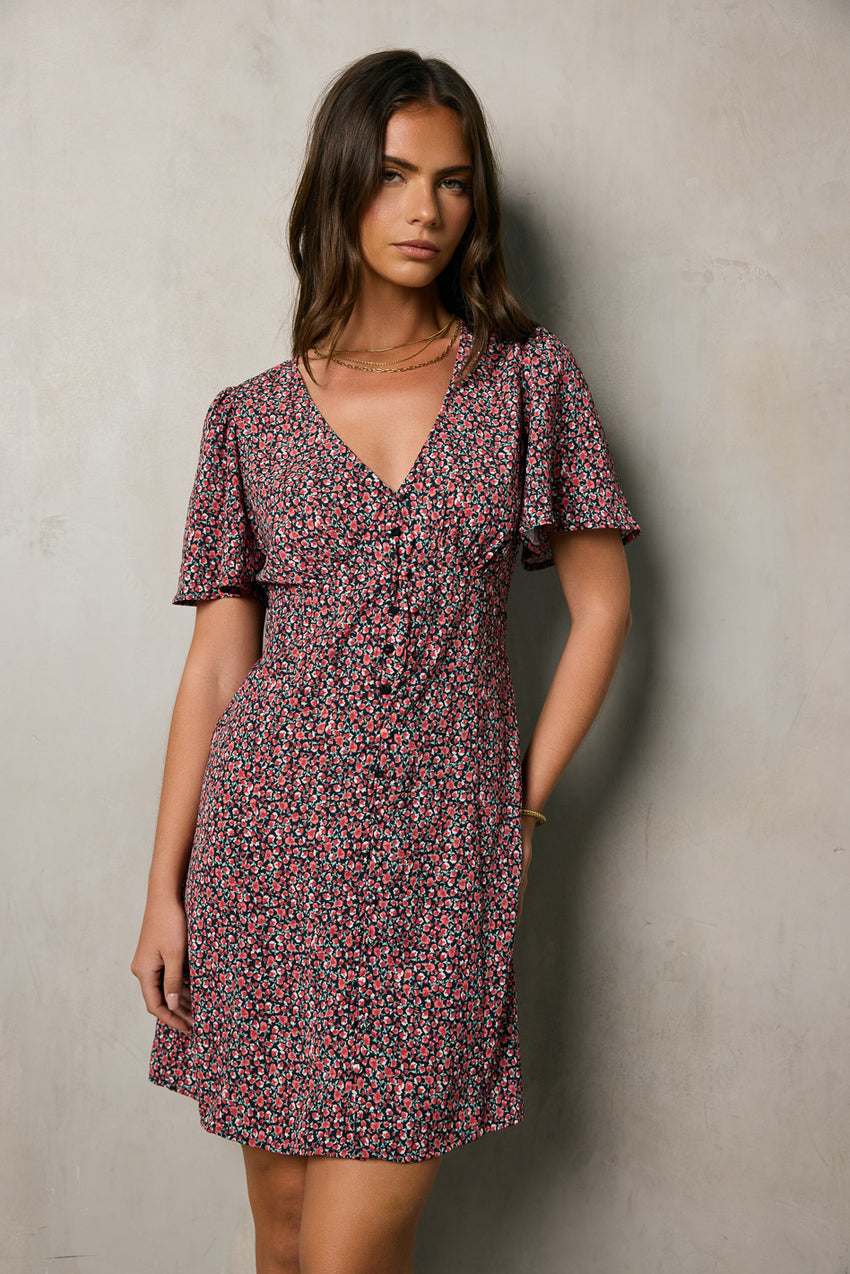 Anne Floral Mini Dress