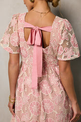 Mica Embroidered Midi Dress