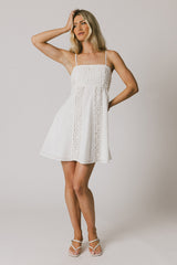 Valarie Embroidered Mini Dress
