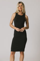 Daphne Midi Dress in Black