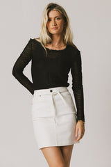 Gracey Lace Top in Black