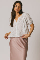 Peni Floral Blouse in Lavender